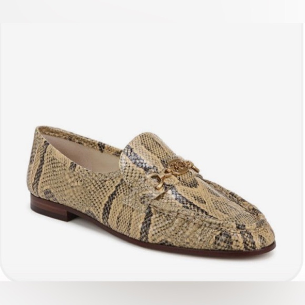 NWT Sam Edelman Lucca Loafer Yellow Multi Sand Snake Leather, Size 9 - Picture 2 of 2